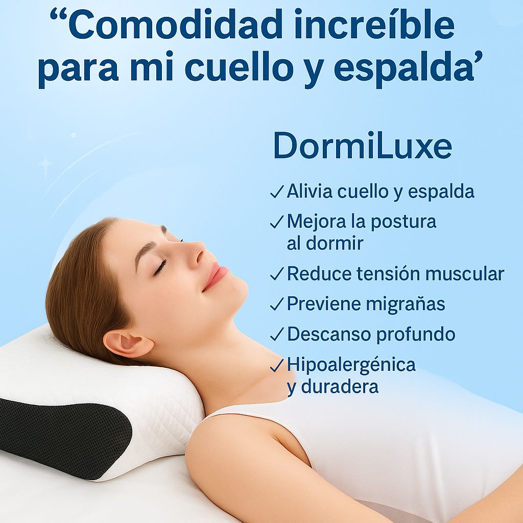 DormiLuxe l Almohada Cervical